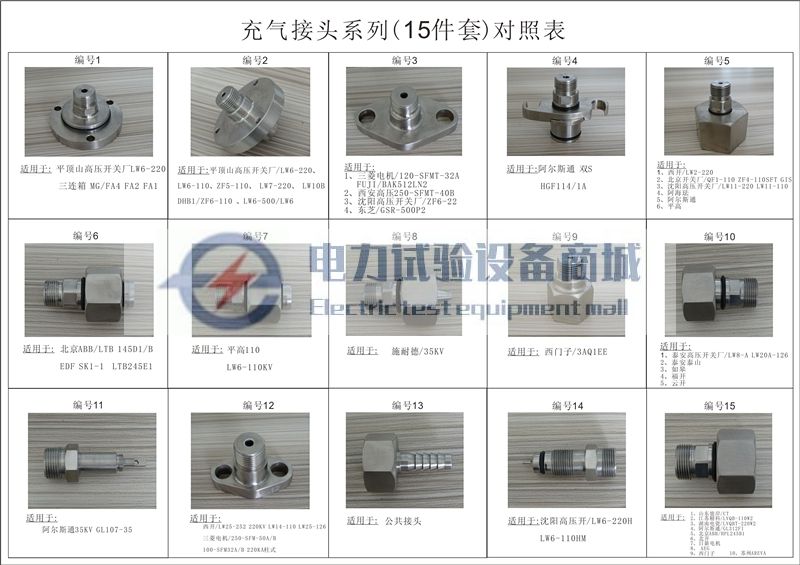 15件套 GIS补气阀/充气阀